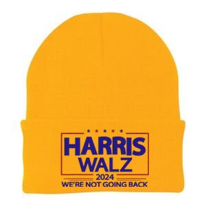 Harris Walz 2024 WeRe Not Going Back Kamala Harris Vp Walz Knit Cap Winter Beanie