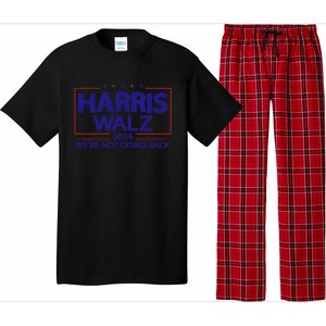 Harris Walz 2024 WeRe Not Going Back Kamala Harris Vp Walz Pajama Set