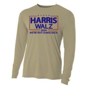 Harris Walz 2024 WeRe Not Going Back Kamala Harris Vp Walz Cooling Performance Long Sleeve Crew