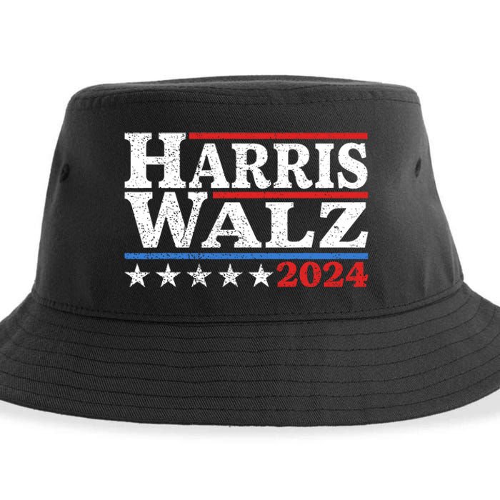 Harris Walz 2024 Election Kamala Harris Tim Waltz 2024 Pro Kamala Sustainable Bucket Hat