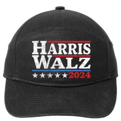 Harris Walz 2024 Election Kamala Harris Tim Waltz 2024 Pro Kamala 7-Panel Snapback Hat