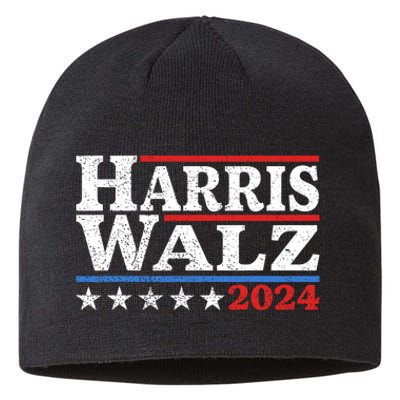 Harris Walz 2024 Election Kamala Harris Tim Waltz 2024 Pro Kamala Sustainable Beanie