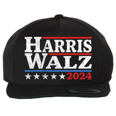 Harris Walz 2024 Election Kamala Harris Tim Waltz 2024 Pro Kamala Wool Snapback Cap