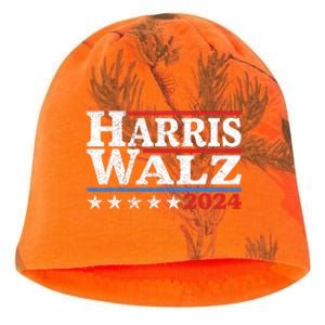 Harris Walz 2024 Election Kamala Harris Tim Waltz 2024 Pro Kamala Kati - Camo Knit Beanie