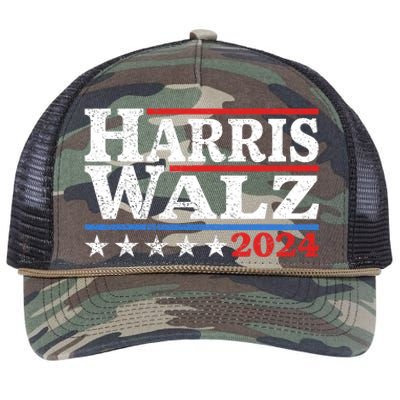 Harris Walz 2024 Election Kamala Harris Tim Waltz 2024 Pro Kamala Retro Rope Trucker Hat Cap