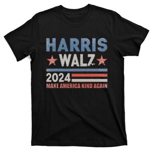 Harris Walz 2024 Make America Kind Again Harris Waltz Quote T-Shirt