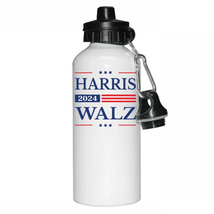 Harris Walz 2024 Kamala Harris 2024 Tim Walz 2024 Usa Flag Aluminum Water Bottle