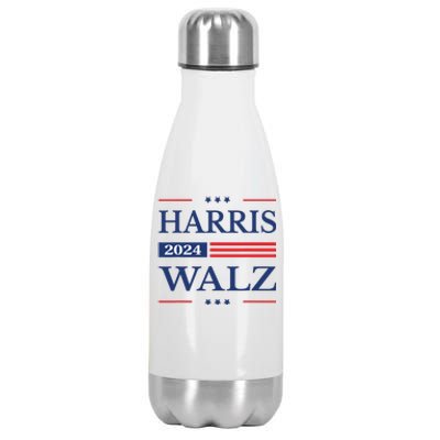 Harris Walz 2024 Kamala Harris 2024 Tim Walz 2024 Usa Flag Stainless Steel Insulated Water Bottle