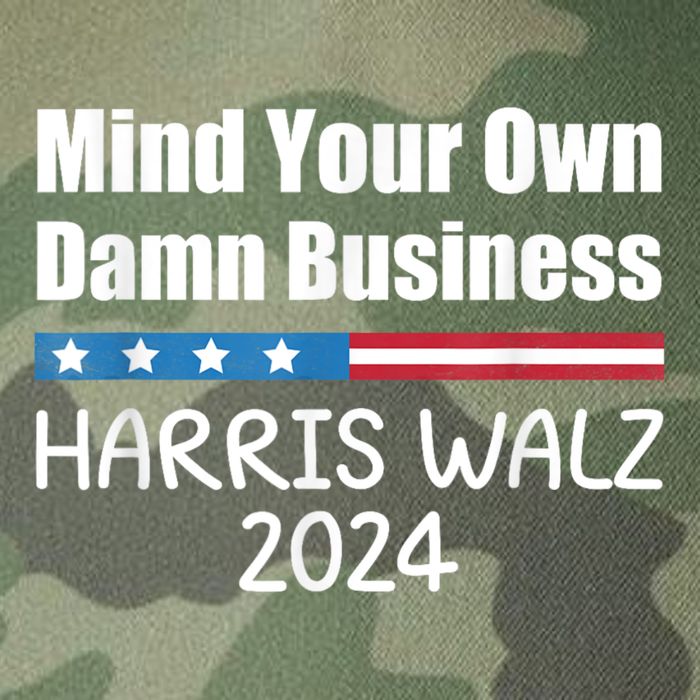 Harris Walz 2024 Mind Your Own Damn Business Legacy Tie Dye Trucker Hat