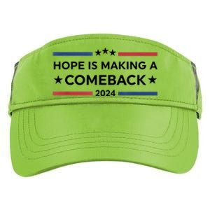 Harris Walz 2024 Hope Is Making A Comeback Adult Drive Performance Visor