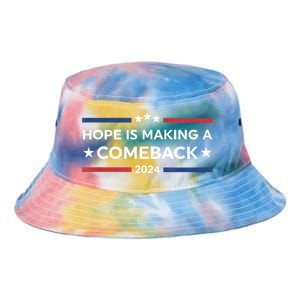 Harris Walz 2024 Hope Is Making A Comeback Tie Dye Newport Bucket Hat