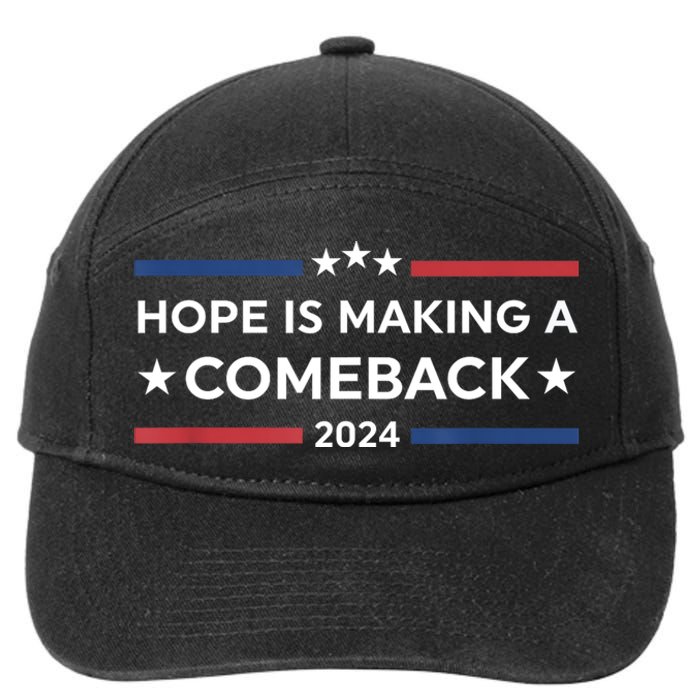 Harris Walz 2024 Hope Is Making A Comeback 7-Panel Snapback Hat