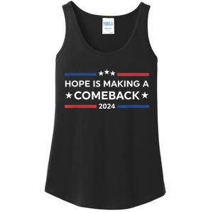 Harris Walz 2024 Hope Is Making A Comeback Ladies Essential Tank