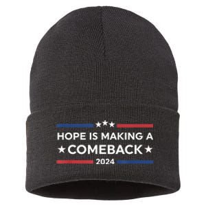 Harris Walz 2024 Hope Is Making A Comeback Sustainable Knit Beanie