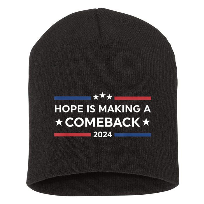 Harris Walz 2024 Hope Is Making A Comeback Short Acrylic Beanie