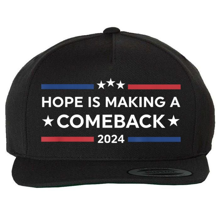 Harris Walz 2024 Hope Is Making A Comeback Wool Snapback Cap