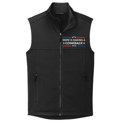 Harris Walz 2024 Hope Is Making A Comeback Collective Smooth Fleece Vest