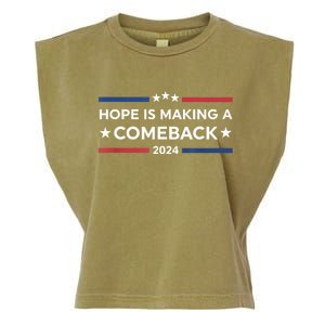 Harris Walz 2024 Hope Is Making A Comeback Garment-Dyed Women's Muscle Tee