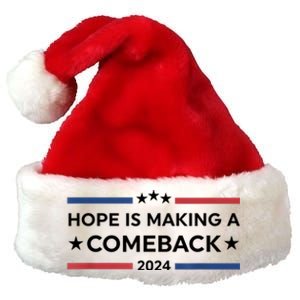 Harris Walz 2024 Hope Is Making A Comeback Premium Christmas Santa Hat