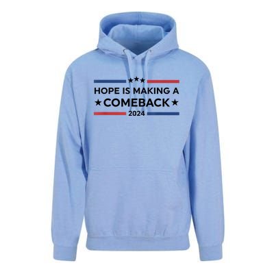 Harris Walz 2024 Hope Is Making A Comeback Unisex Surf Hoodie