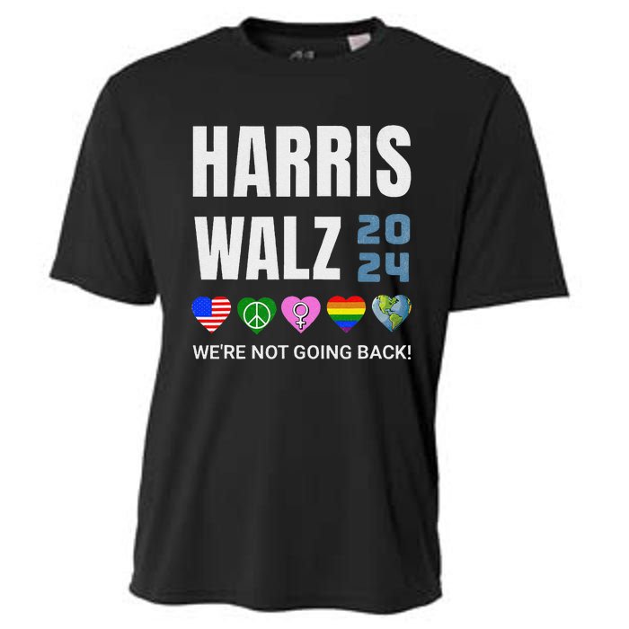 Harris Walz 2024 Not Going Back Rights Lgbtq Vote Cooling Performance Crew T-Shirt