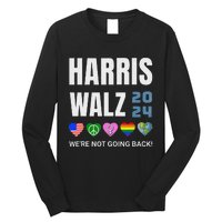 Harris Walz 2024 Not Going Back Rights Lgbtq Vote Long Sleeve Shirt