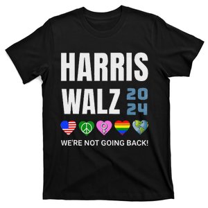 Harris Walz 2024 Not Going Back Rights Lgbtq Vote T-Shirt