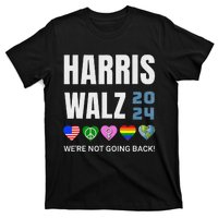 Harris Walz 2024 Not Going Back Rights Lgbtq Vote T-Shirt