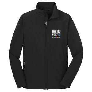 Harris Walz 2024 Not Going Back Rights Lgbtq Vote Core Soft Shell Jacket