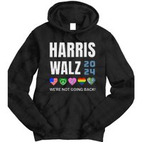 Harris Walz 2024 Not Going Back Rights Lgbtq Vote Tie Dye Hoodie