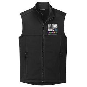 Harris Walz 2024 Not Going Back Rights Lgbtq Vote Collective Smooth Fleece Vest