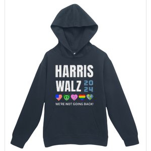 Harris Walz 2024 Not Going Back Rights Lgbtq Vote Urban Pullover Hoodie