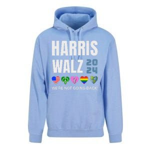 Harris Walz 2024 Not Going Back Rights Lgbtq Vote Unisex Surf Hoodie