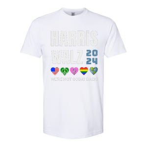 Harris Walz 2024 Not Going Back Rights Lgbtq Vote Softstyle CVC T-Shirt