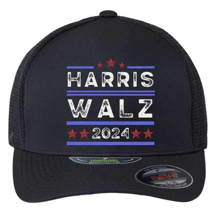 Harris Walz 2024 Harris For President Vote For Kamala Flexfit Unipanel Trucker Cap