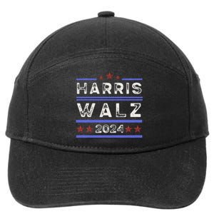 Harris Walz 2024 Harris For President Vote For Kamala 7-Panel Snapback Hat