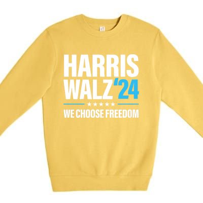 Harris Walz 2024 Kamala Harris Tim Walz President 24 Premium Crewneck Sweatshirt