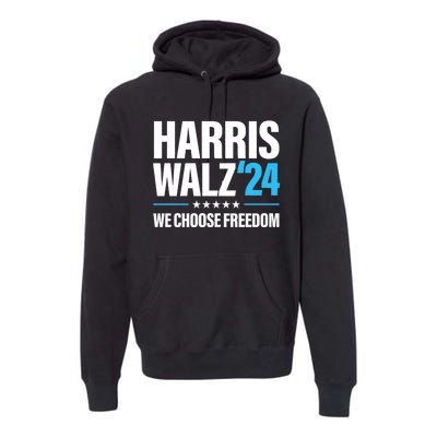 Harris Walz 2024 Kamala Harris Tim Walz President 24 Premium Hoodie