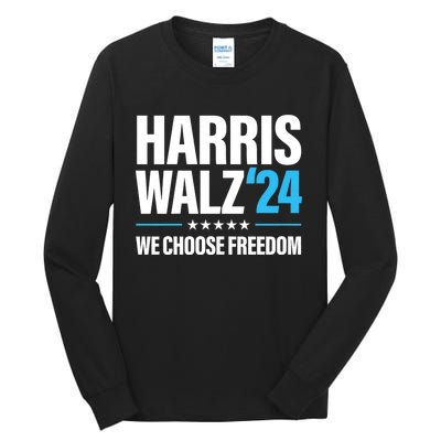 Harris Walz 2024 Kamala Harris Tim Walz President 24 Tall Long Sleeve T-Shirt