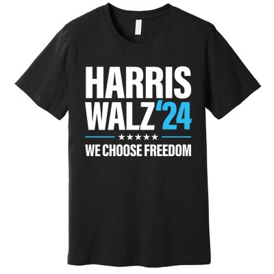 Harris Walz 2024 Kamala Harris Tim Walz President 24 Premium T-Shirt