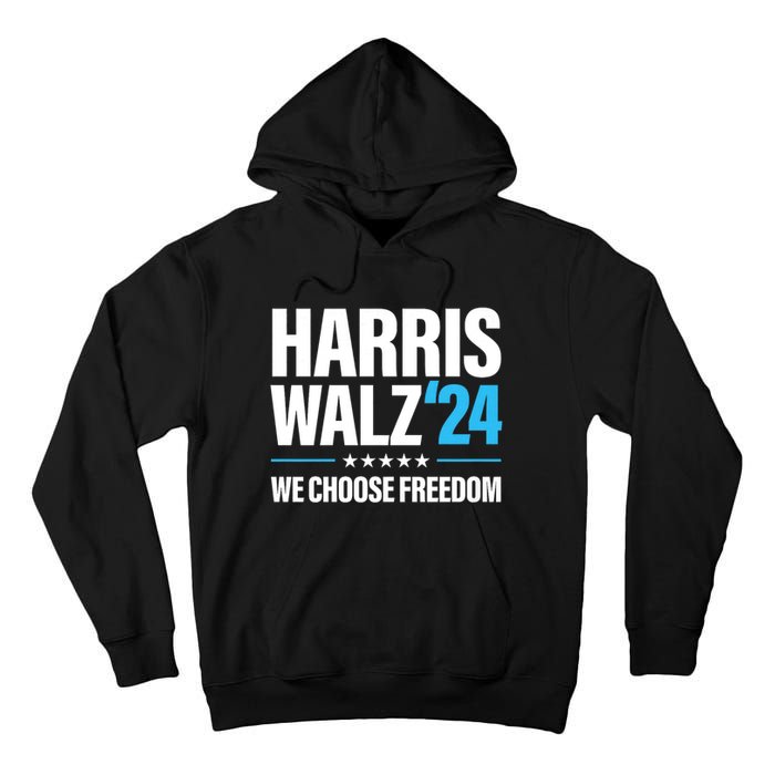 Harris Walz 2024 Kamala Harris Tim Walz President 24 Tall Hoodie