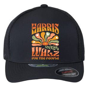 Harris Walz 2024 Election President Kamala Harris Tim Waltz Gift Flexfit Unipanel Trucker Cap