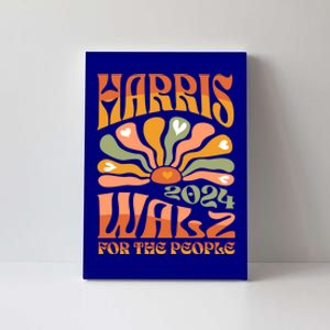 Harris Walz 2024 Election President Kamala Harris Tim Waltz Gift Canvas