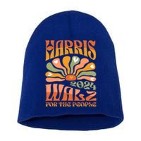 Harris Walz 2024 Election President Kamala Harris Tim Waltz Gift Short Acrylic Beanie