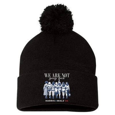 Harris Waltz 2024 Tim Waltz 24 We Re Not Going Back Gift Pom Pom 12in Knit Beanie