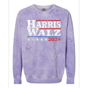 Harris Waltz 2024 Election Kamala Harris Tim Waltz 2024 Colorblast Crewneck Sweatshirt