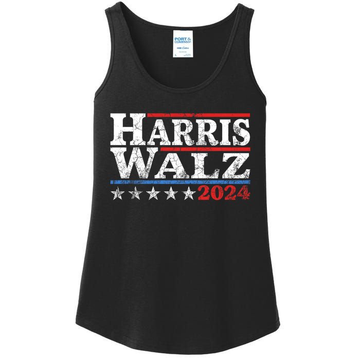 Harris Waltz 2024 Election Kamala Harris Tim Waltz 2024 Ladies Essential Tank