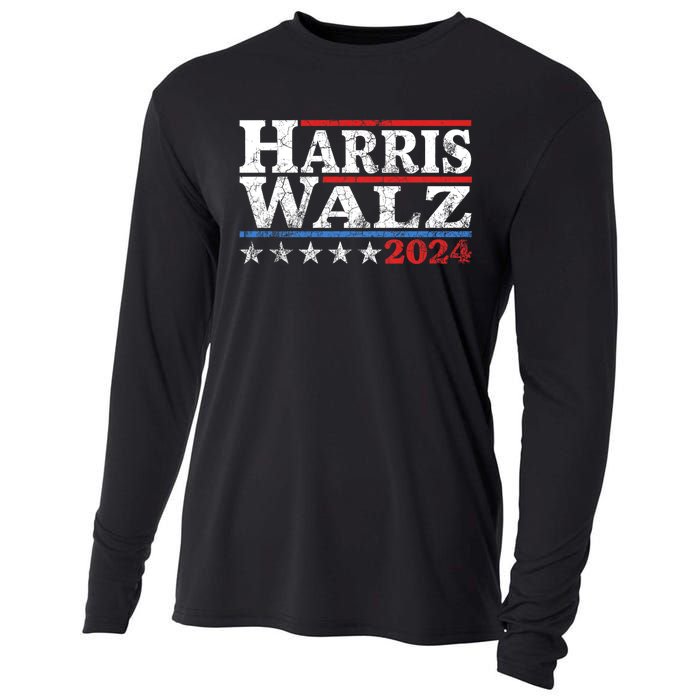 Harris Waltz 2024 Election Kamala Harris Tim Waltz 2024 Cooling Performance Long Sleeve Crew