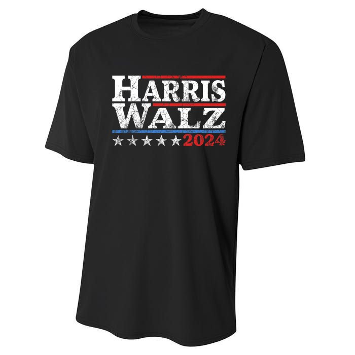 Harris Waltz 2024 Election Kamala Harris Tim Waltz 2024 Performance Sprint T-Shirt