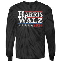 Harris Waltz 2024 Election Kamala Harris Tim Waltz 2024 Tie-Dye Long Sleeve Shirt